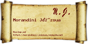 Morandini Józsua névjegykártya